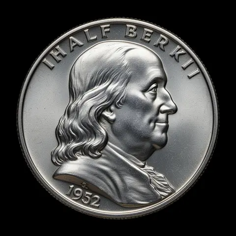 Franklin Half Dollar obverse showing Benjamin Franklin