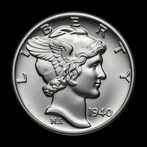 Mercury Dime obverse showing winged Liberty portrait