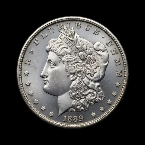 1881-S Morgan Silver Dollar obverse showing Lady Liberty