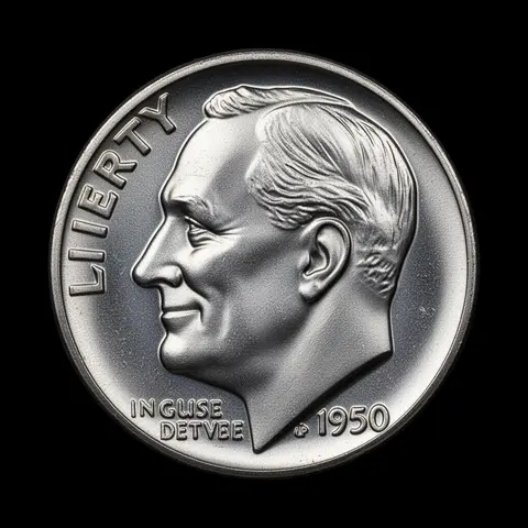 Silver Roosevelt Dime obverse portrait