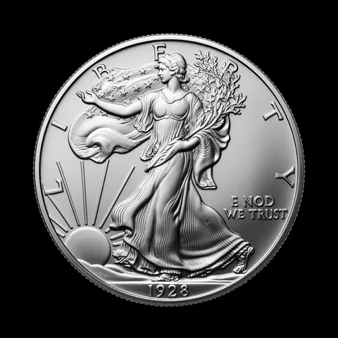 American Silver Eagle bullion coin obverse showing Walking Liberty