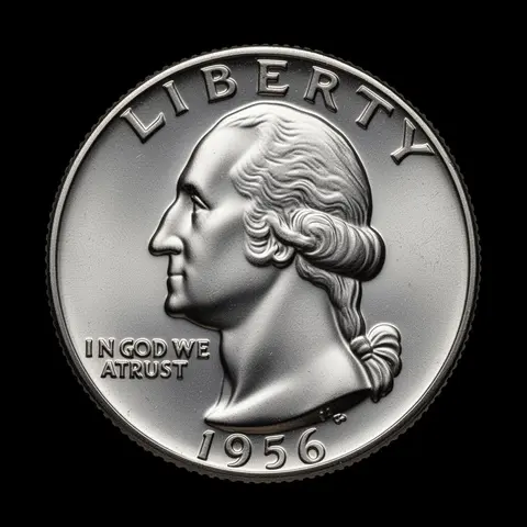 Silver Washington Quarter obverse portrait of George Washington